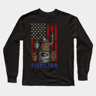 Distiller - Moonshiner Rumrunner Gift Long Sleeve T-Shirt